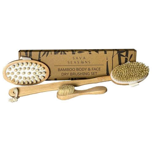 Dry Brushing Set For Body and Face, Body Massager