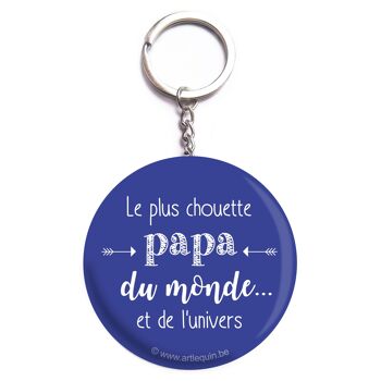 Porte-clés "le plus chouette papa" 1