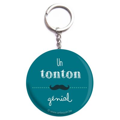 Porte-clés Tonton génial - Cadeau oncle