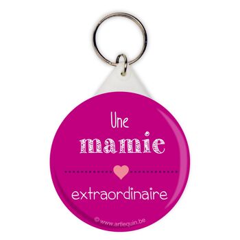 Porte-clés "Une mamie extraordinaire" 1