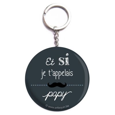 Porte-clés annonce "Et si je t'appelais papy"