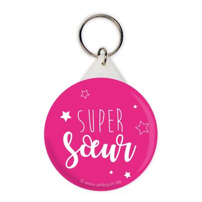 "Super sister" keychain