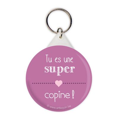 Porte-clés " super copine"