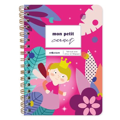 Cuaderno rayado con temática de hadas