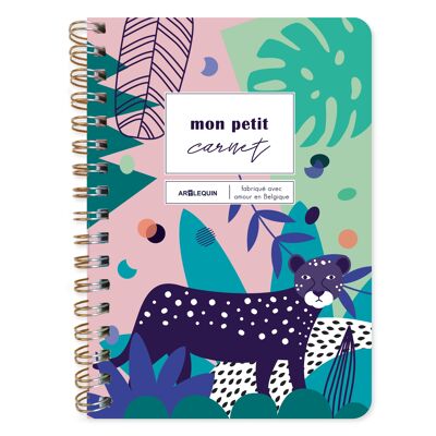 Jungle/leopard lined notebook