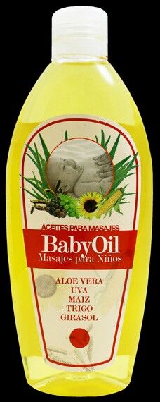 Olio da massaggio Baby Oil (Aloe, uva, mais, grano, girasole)