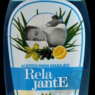 Aceite para masajes Relajante (Aloe, limón, ciprés, hipérico)