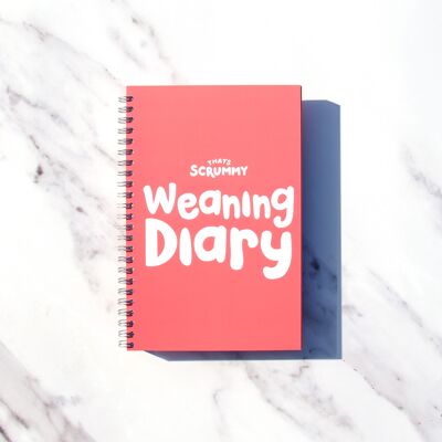 Baby Weaning Diary & Journal - Baby Pink