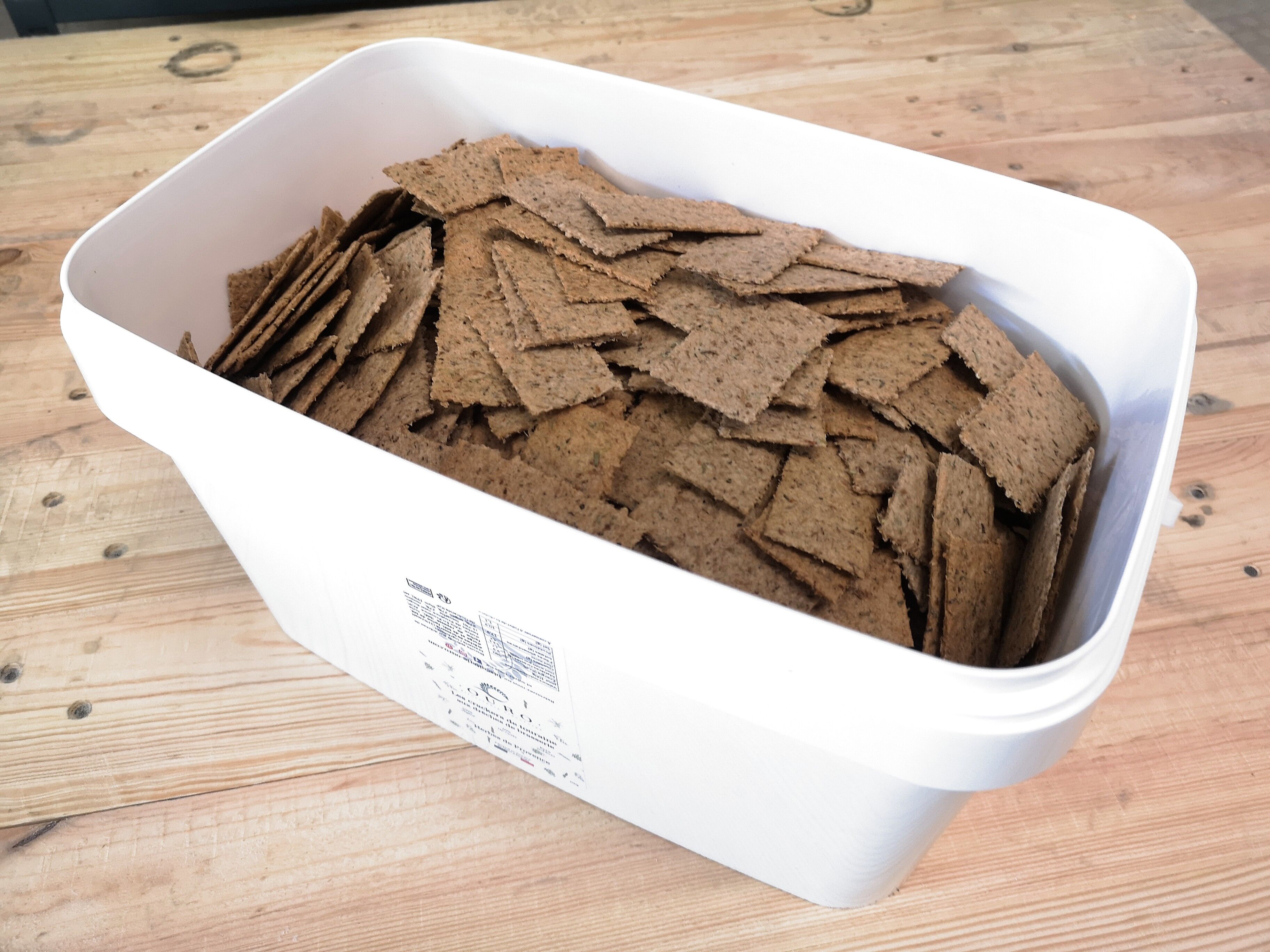 [BULK] Aperitifcracker "Kräuter der Provence" mit Treber (3Kg)