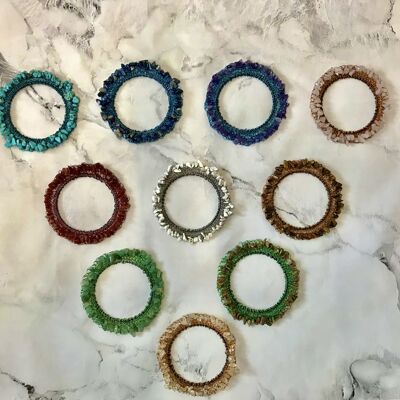 Gemstone Bracelets - Signature Pouch - Turquoise