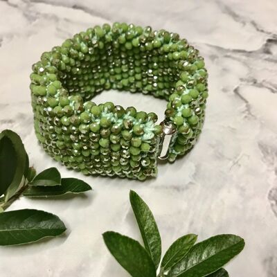 Mesmerising Crystal Bracelet - Green
