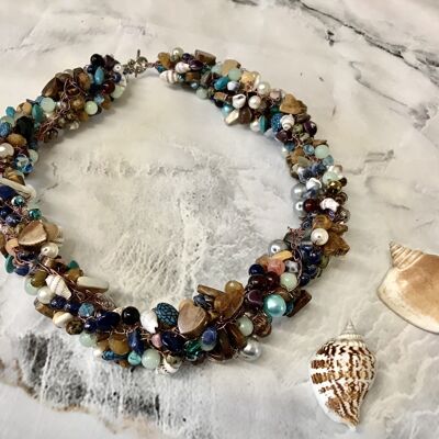 Statement Chunky Seaside Necklace