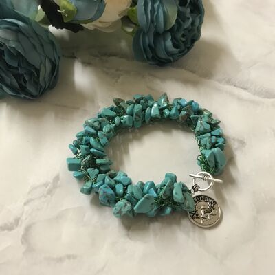 Zodiac Gemstone Bracelet - Cancer