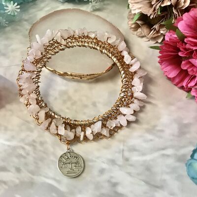 Zodiac Gemstone Delicate Bracelet - Cancer