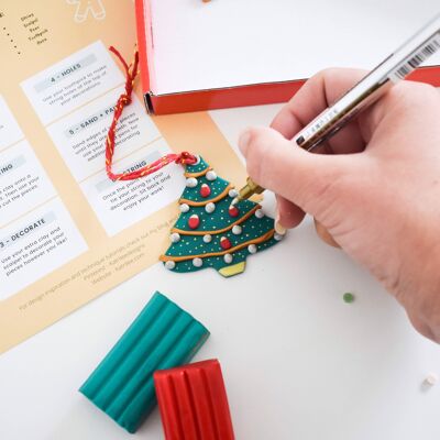 Haz tu propio kit de decoración navideña de arcilla polimérica