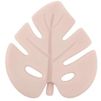 Silicone teething ring Leaf - Nude
