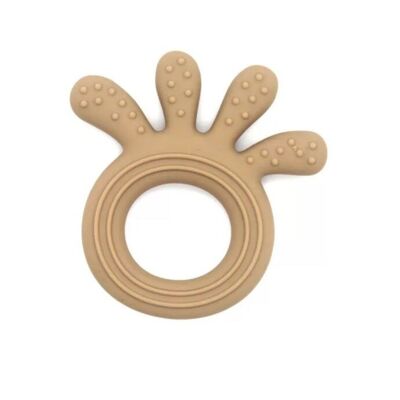 Silicone teething ring Joy - Sand