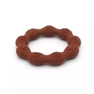 Silicone teether wave - Terracotta