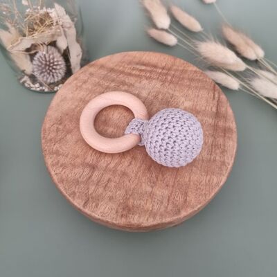 Crochet Rattle - Gray