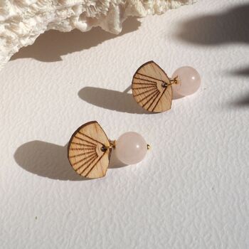 Boucles d'oreilles COQUILLAGE PERLE 1