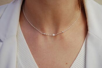 Collier en argent sterling avec perles 4