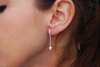 Boucles d'oreilles en argent sterling avec perles 5