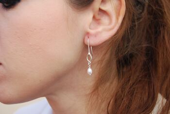 Boucles d'oreilles en argent sterling avec perles 4