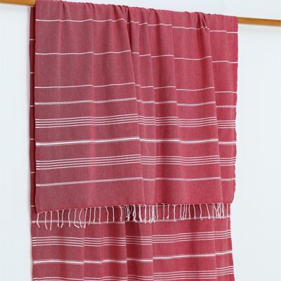 Mantas de playa Trendy XL Hammam | 190 x 210 cm| Rojo