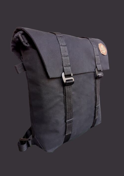 Rolltop & Schultasche »black« wasserabweisend