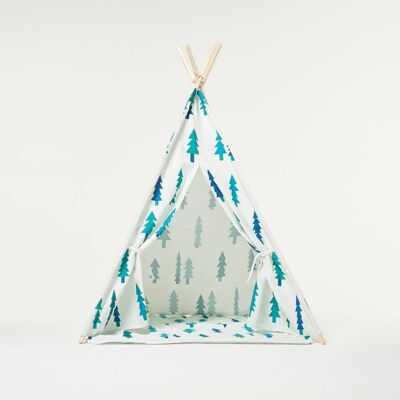 White Trees Teepee Tent Set and Carpet