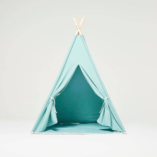 Green Teepee Tent Set and Carpet
