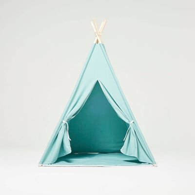 Tenda e moquette verde Teepee