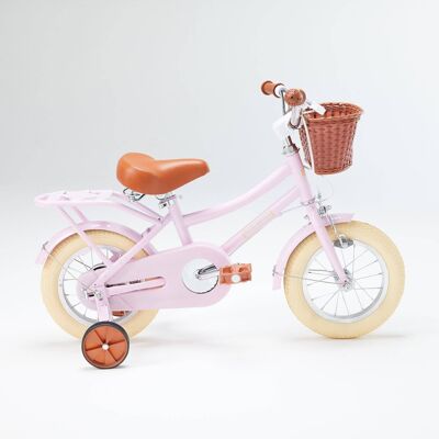 Bicicleta rosa caramelo de 12 pulgadas