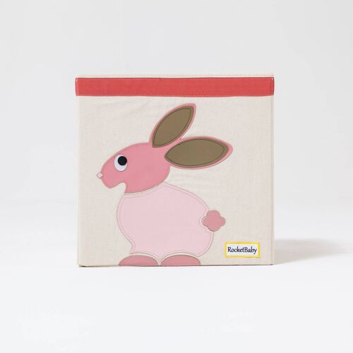 Scatola Box Contenitore Portagiochi Coniglio Rose The Bunny