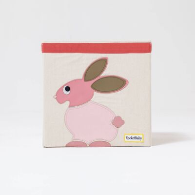 Scatola Box Contenitore Portagiochi Coniglio Rose The Bunny