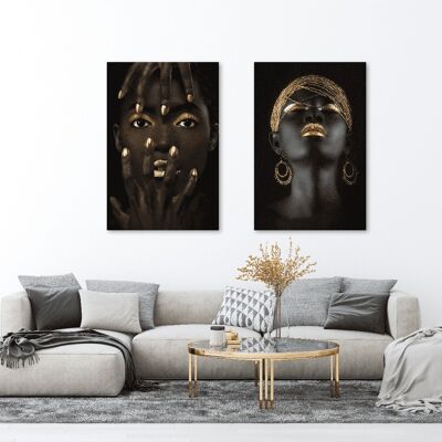 La donna con l'oro - Set 2x 80 cm per 120 cm