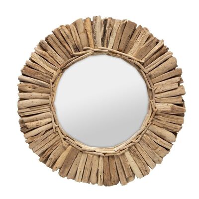 The Driftwood Crown Mirror - Natural - M