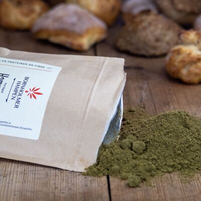 Finely bolted organic hemp flour - gluten-free