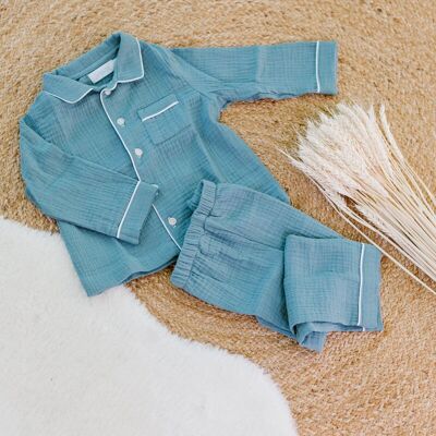 Pigiama per bambini - modello Victor (in doppia garza di cotone GOTS)