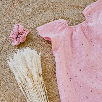 Camicia da notte per bambini - JoMarine - 2 anni-10 anni - modello Chloé in garza di cotone GOTS (rosa)