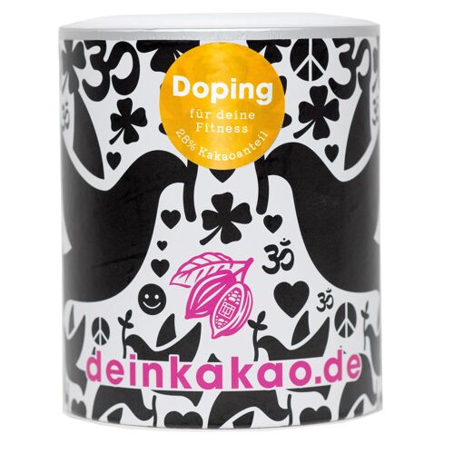 Doping Trinkschokoladenpulver für Sportler | Kakao | vegan | heiße Schokolade | Fitness | Protein | Kreatin | Tonkabohne