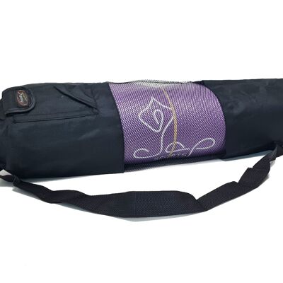 Black 'Bodycoach' yogamat bags with mesh