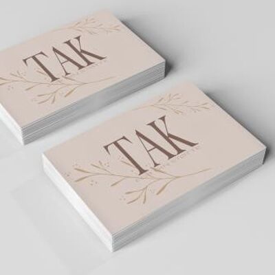 Small business cards - Nude with TAK