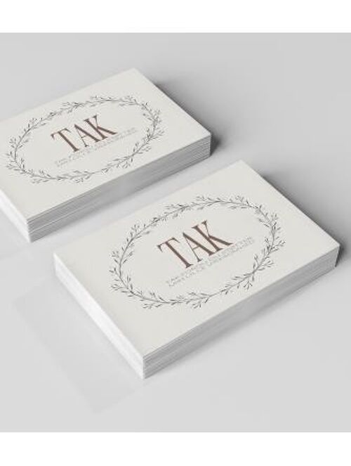 Small business cards - Nature with Thank you