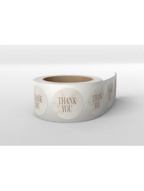Labels - Nature - Thank you roll with 500 pcs.