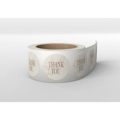 Labels - Nature - Thank you roll with 500 pcs.