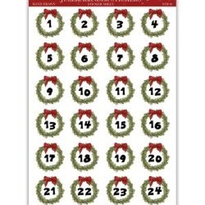 Easy Peasy Christmas calendar stickers and giftbags