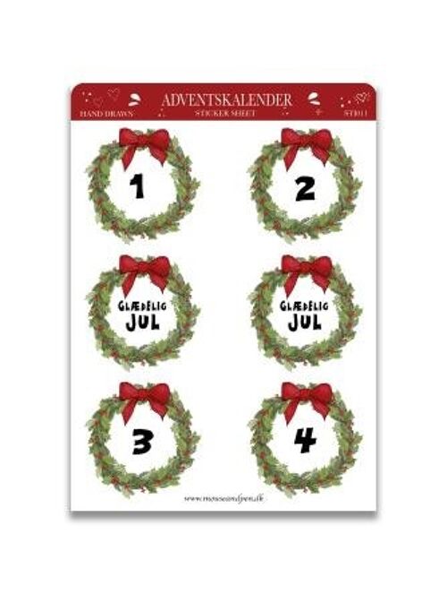 Advent Calendar - Sticker sheet