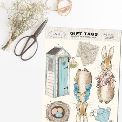 Etiquetas de regalo Peter Rabbit A5