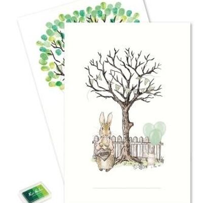 Fingerprint - Mrs. Peter Rabbit green fingerprints